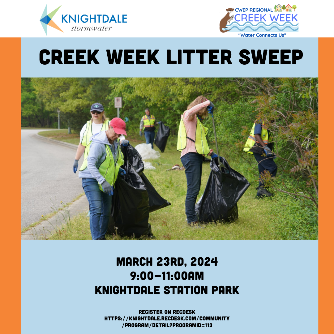 2024 CWEP Creek Week Litter Sweep in Knightdale (Promo)
