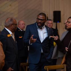 Guests conversing at the 2026 Knightdale State of the Town