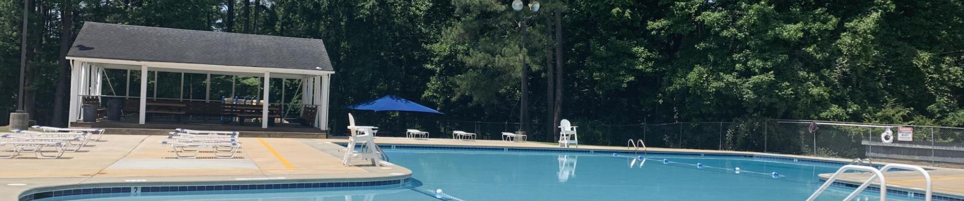 Pool area and cabana