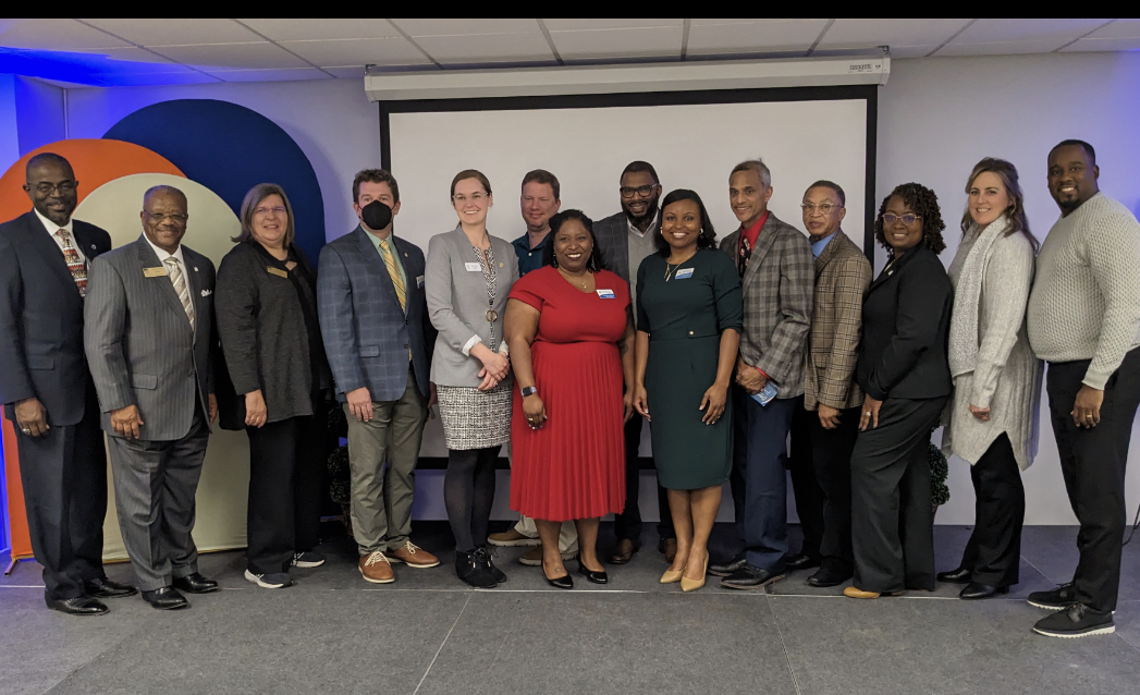 Knightdale Mayor Jessica Day and other Wake County elected officials at the first Knightdale State of the Town Event, December 13 2023