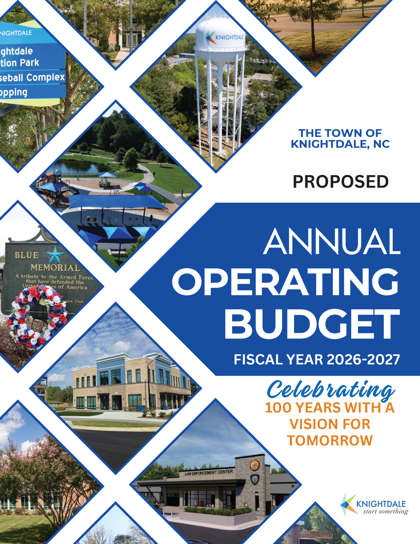 Proposed Budget Book Cover - Pictures of Town