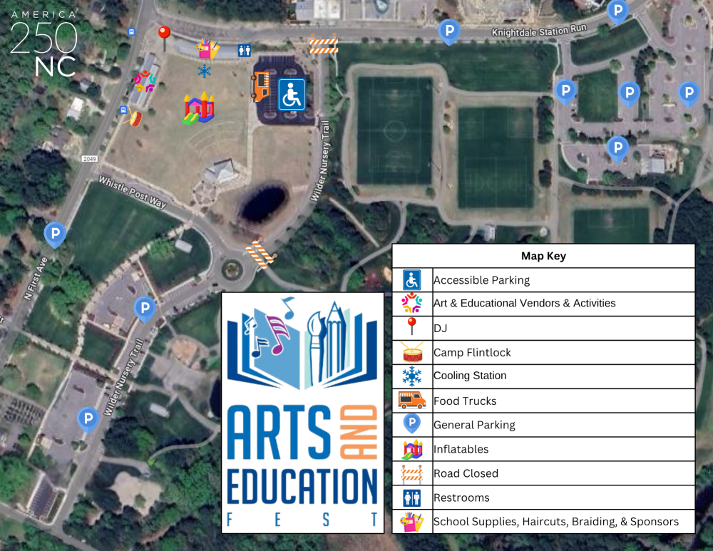 arts and education festival event map