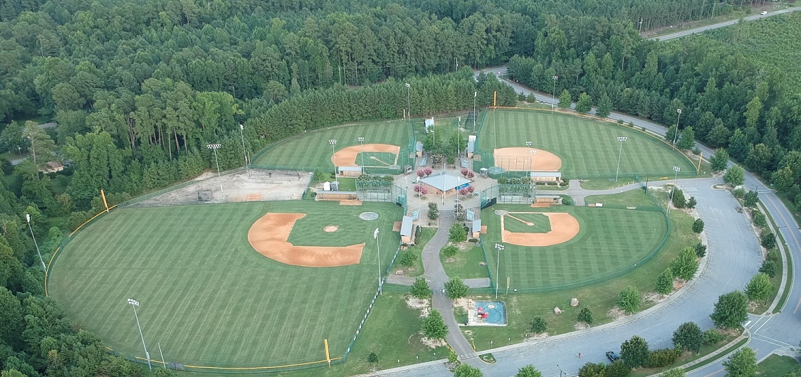 overview of baseball fields