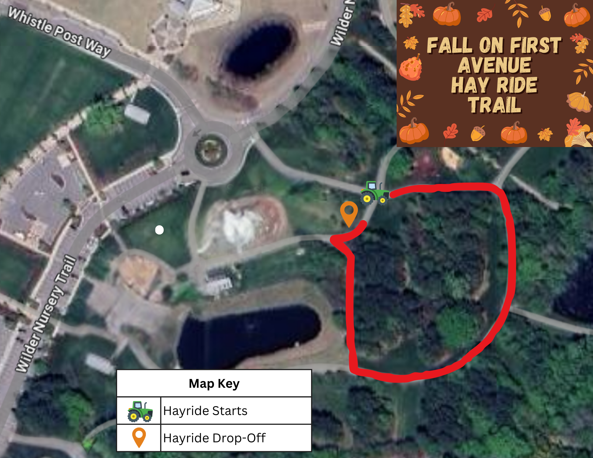 hay ride trail