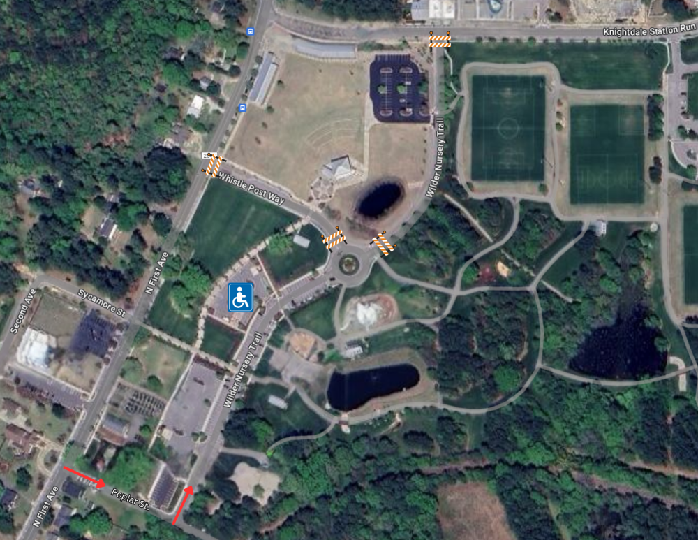 Accessible parking map