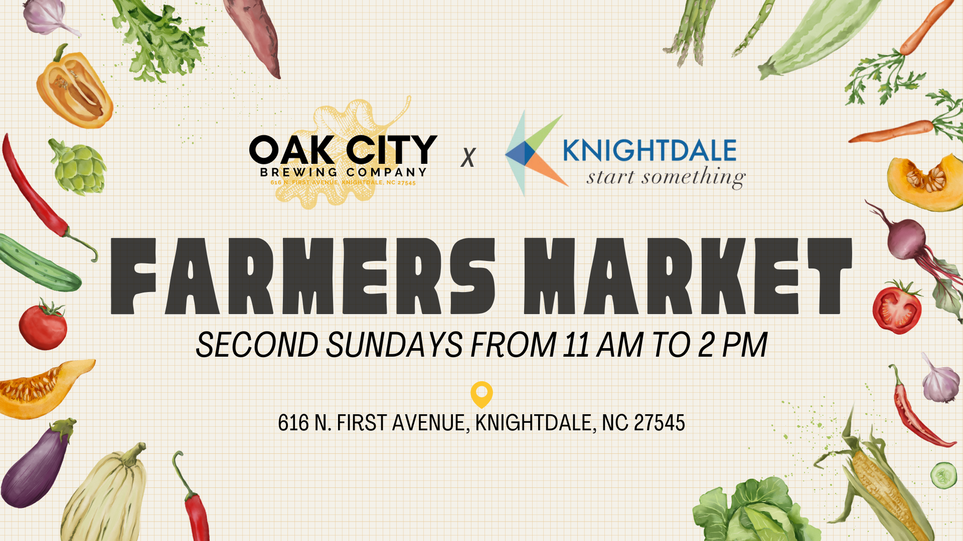 Farmers Market Second Sundays 11am-2pm