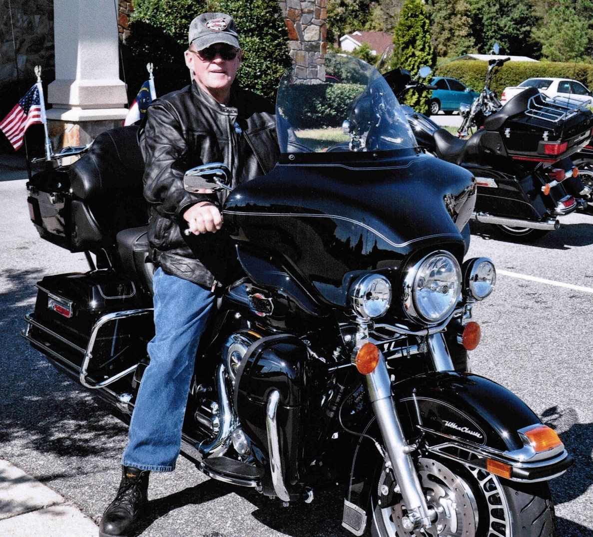 Donnell Andrews on a motorcycle