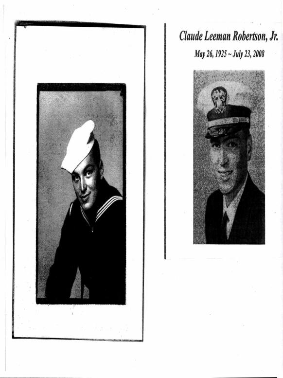 United States Navy Veteran Claude Robertson Jr.