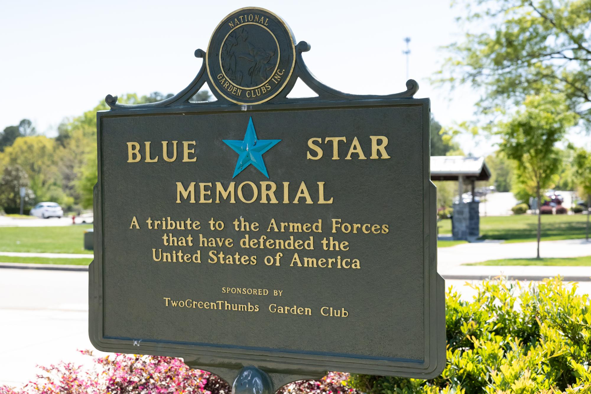 blue star memorial sign